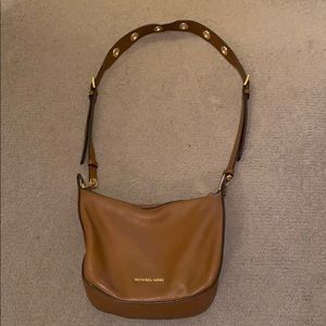 Michael Kors Tan Crossbody Bag-Gold Ring Detail